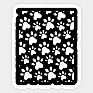 dog paws cat paws Sticker